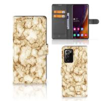 Samsung Galaxy Note20 Ultra | Bookcase | Marmer Goud