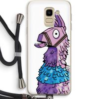 Lama: Samsung Galaxy J6 (2018) Transparant Hoesje met koord