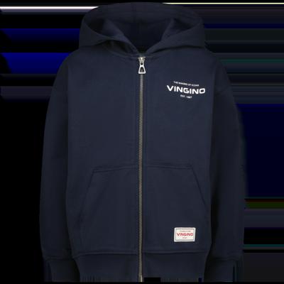 Vingino winter vest jongens - blauw - Basic-Vest - oversized fit