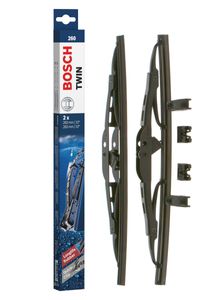 Bosch ruitenwissers Twin 260 - Lengte: 260/260 mm - set wisserbladen voorzijde 260