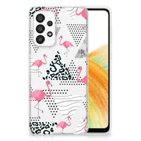 Samsung Galaxy A33 5G TPU Hoesje Flamingo Triangle - thumbnail