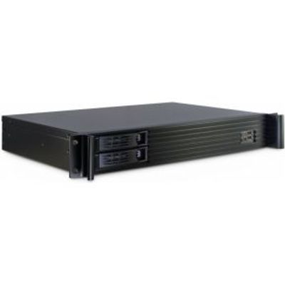 Inter-Tech 1.5U-1528L Rack Zwart computerbehuizing
