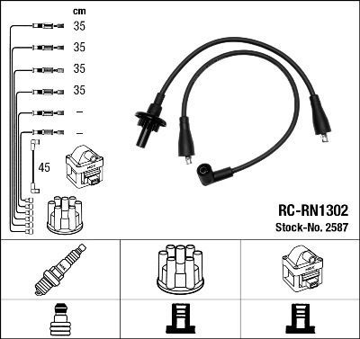 Bougiekabelset RCRN1302