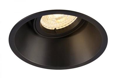 SLV InbouwspotHorn zwart 10,5cm - 113140