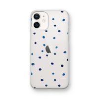 Blauwe stippen: iPhone 12 mini Transparant Hoesje