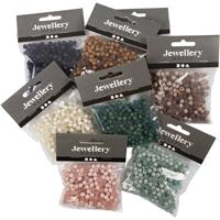 Creativ Company Plastic kralen, d 6 mm, gatgrootte 1,5 mm, inhoud kan variëren , ca. 10x150 stuk, diverse kleuren, 8x40 gr/ 1 doos