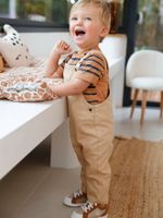 Babytuinbroek met zakken geel