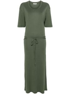 LEMAIRE robe longue à taille ceinturée - Vert