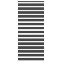 Zebra rolgordijn 100x230 cm stofbreedte 95,9 cm zwart