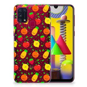 Samsung Galaxy M31 Siliconen Case Fruits