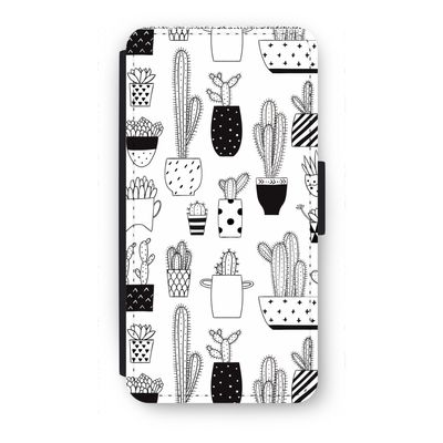 Cactusmotief: iPhone 7 Plus Flip Hoesje