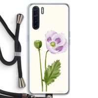 Purple poppy: Oppo A91 Transparant Hoesje met koord