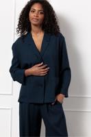 Studio Anneloes Petria Linen Look Blazer 12780 Blazers 6900 Dark Blue Studio Anneloes Petria Linen Look Blazer 12780 Blazers 6900 Dark Blue