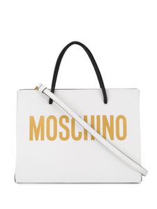 Moschino sac cabas à logo - Blanc