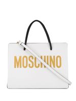 Moschino sac cabas à logo - Blanc - thumbnail