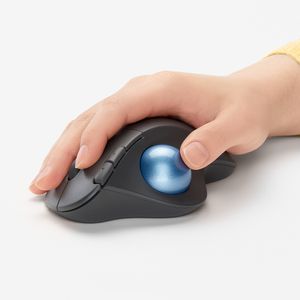 Logitech M575 ERGO Draadloze Trackball Muis trackball 2,4 GHz, Bluetooth Low Energy