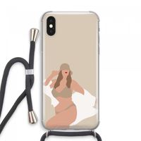 One of a kind: iPhone XS Max Transparant Hoesje met koord