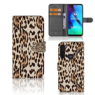 Motorola Moto G Pro | Telefoonhoesje | Met pasjeshouder | Leopard