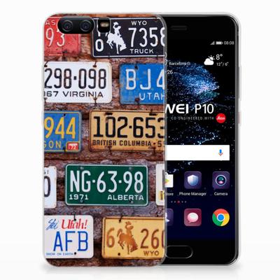 Huawei P10 | Siliconen hoesje | met foto Kentekenplaten