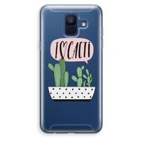 I love cacti: Samsung Galaxy A6 (2018) Transparant Hoesje