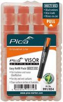 Pica Permanent Navulling. fluo-oranje VISOR 991/054, 4st.
