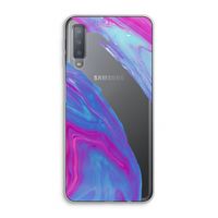 Zweverige regenboog: Samsung Galaxy A7 (2018) Transparant Hoesje