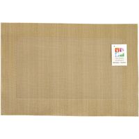 Placemats Hampton - 1x - goud - PVC - 30 x 45 cm