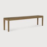 Ethnicraft Eetkamerbank 'Bok' Teakhout, 186cm, kleur Bruin