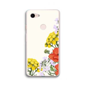 Wilde bloemen: Google Pixel 3 XL Transparant Hoesje