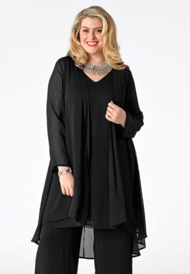 Yoek Blouse-jasje | Zwart | Maat S