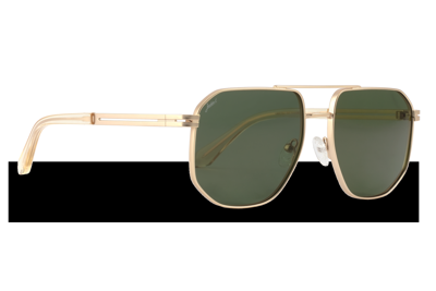 Jackie L ZO-0271A Poitiers Goud Crystal bruin G15 TAC Polarised