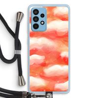 Lichte Wolken: Samsung Galaxy A52 Transparant Hoesje met koord