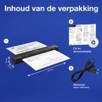Epson WorkForce ES-60W, snelle draadloze mobiele A4-scanner met Wi-Fi-connectiviteit, ScanSmart-technologie en LCD-scherm - thumbnail