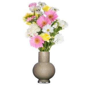 Hakbijl Glass Bloemenvaas Deborah - Goud- glas - D31 x H39 cm