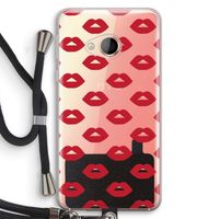 Lips: HTC U Play Transparant Hoesje met koord
