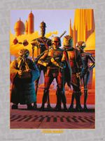 Star Wars Bounty Hunters Art Print 30x40cm