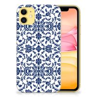 Apple iPhone 11 TPU Case Flower Blue