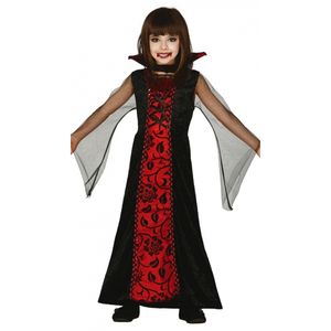 Rode vampieren jurk voor meisjes 140-152 (10-12 jaar)  -