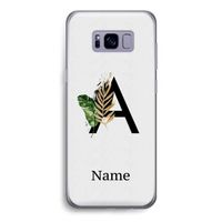 Charcoal Flora: Samsung Galaxy S8 Transparant Hoesje