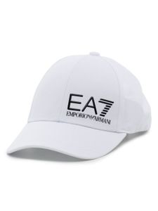 Ea7 Emporio Armani casquette en coton à logo brodé - Blanc