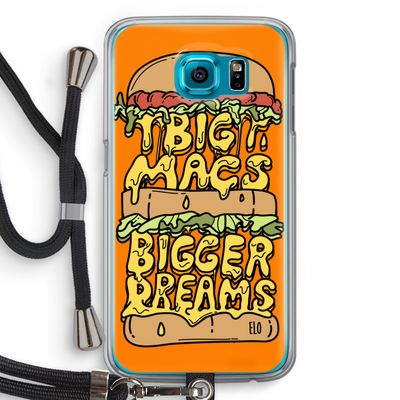 Big Macs Bigger Dreams: Samsung Galaxy S6 Transparant Hoesje met koord