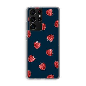 Framboosjes: Samsung Galaxy S21 Ultra Transparant Hoesje