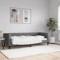 Slaapbank 80x200 cm stof donkergrijs