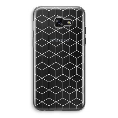 Zwart-witte kubussen: Samsung Galaxy A5 (2017) Transparant Hoesje