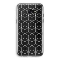 Zwart-witte kubussen: Samsung Galaxy A5 (2017) Transparant Hoesje