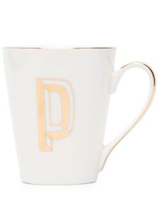 Bitossi Home tasse Letter-P en porcelaine - Blanc