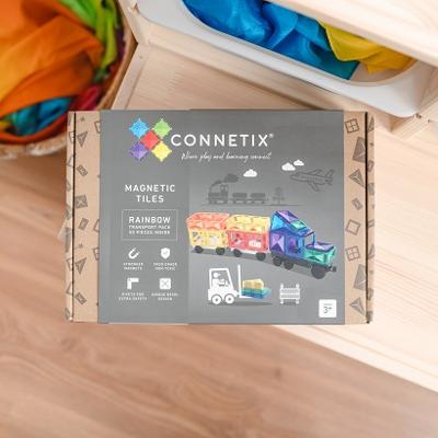 Connetix Rainbow Transport Pack | 50 stuks