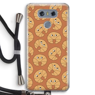 Croissant: LG G6 Transparant Hoesje met koord
