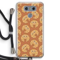 Croissant: LG G6 Transparant Hoesje met koord