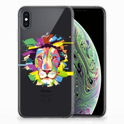 Apple iPhone Xs Max Telefoonhoesje met Naam Lion Color